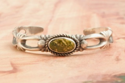 Genuine Royston Turquoise Sterling Silver Bracelet